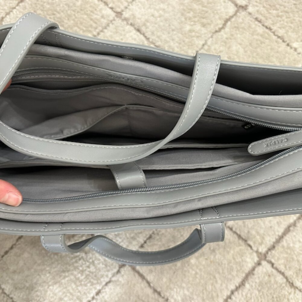 Calpak Haven 16" Laptop Tote Bag in Smoke - Picture 7 of 8